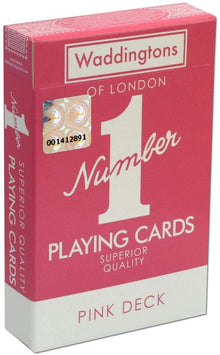 Waddi. Number1 Playing Cards Pink Cdu12