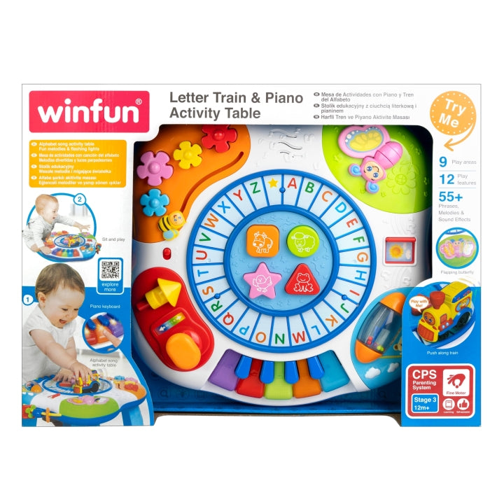 Letter Train & Piano Activity Table