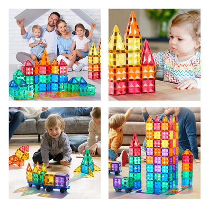 Colorful Magnetic Tiles 100 pcs