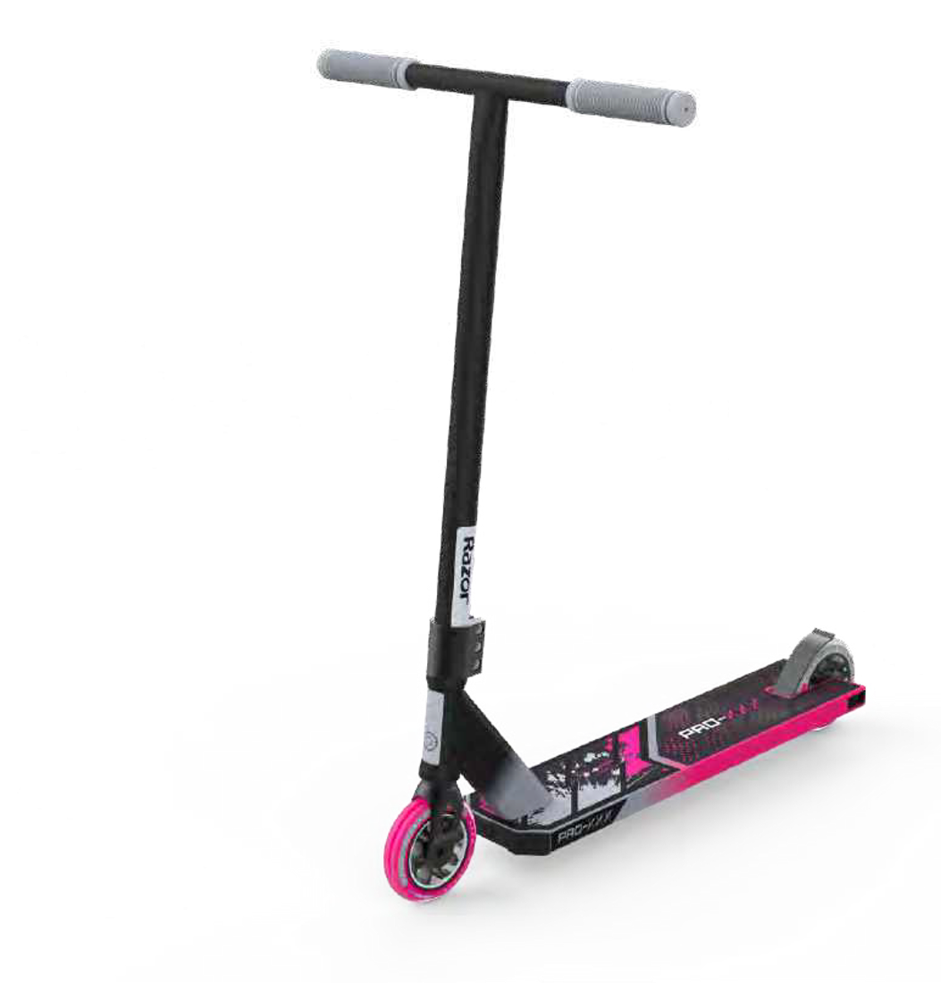 Razor Stunt Scooter Pro Xxx Blk/رمادي/وردي