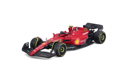 Bburago 1:43 Scale Formula Racing 2022 Ferrari F1-75 #55 Carlos Sainz Diecast Model