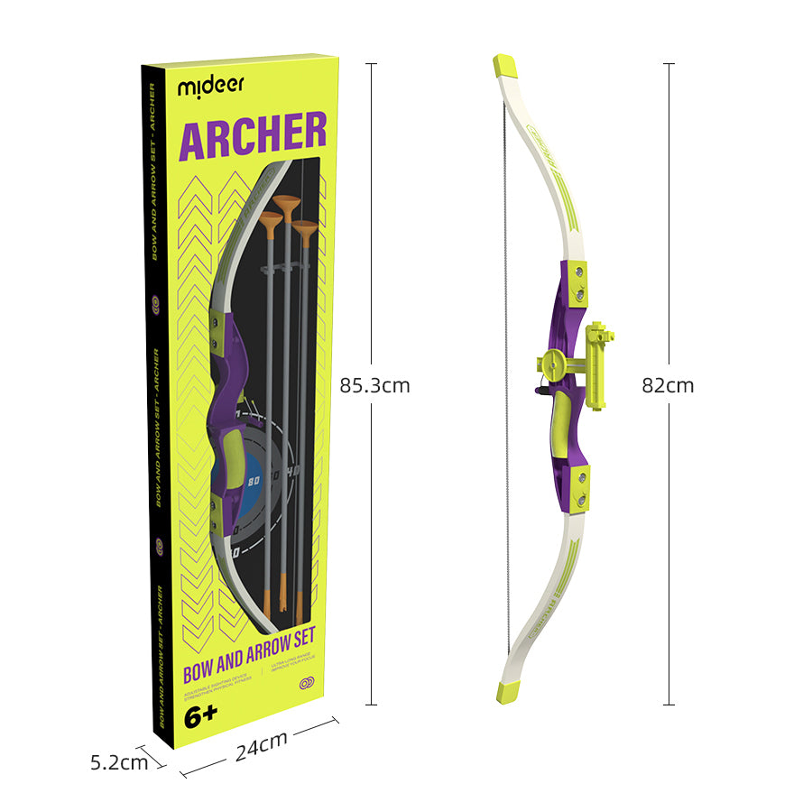 Archery - Bow & Arrow Set - Green (Target Included)