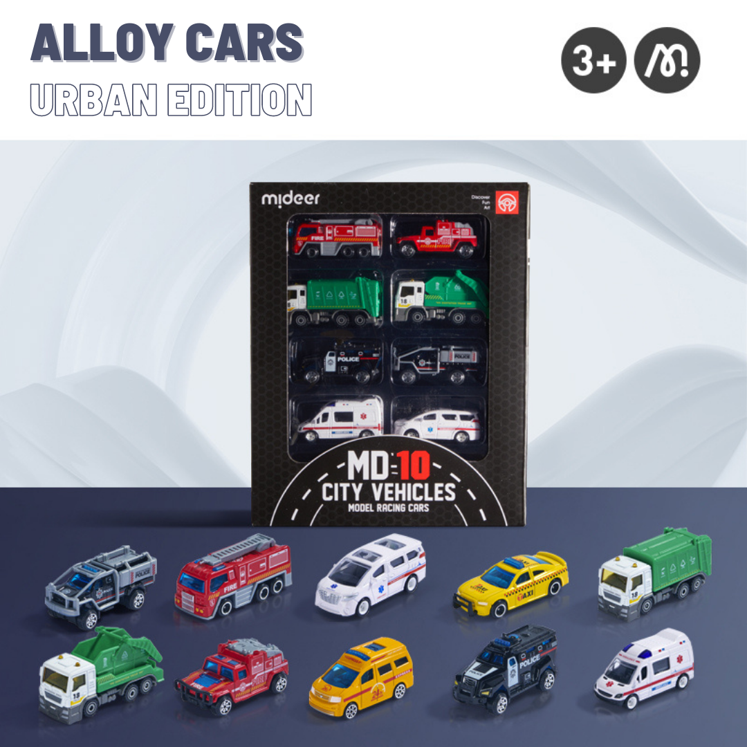 Alloy City Vehicles Collection - 10pcs