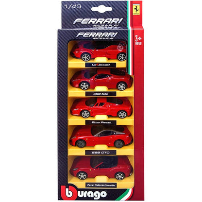 Bburago 1:43 Ferrari R & P 5-Pack Diecast Cars