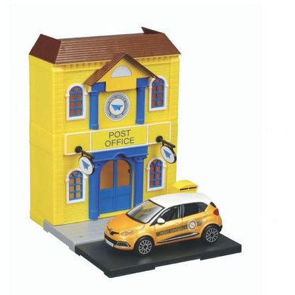 Bburago 1:43 StreetFire City Post Office Playset with Toy Car