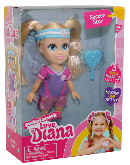 Love Diana 6-Inch Doll Soccer Star