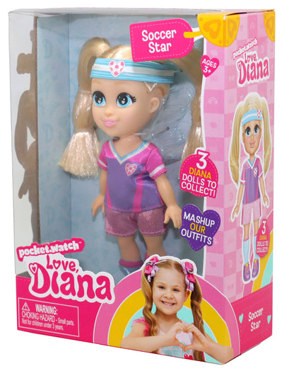 Love Diana 6-Inch Doll Soccer Star