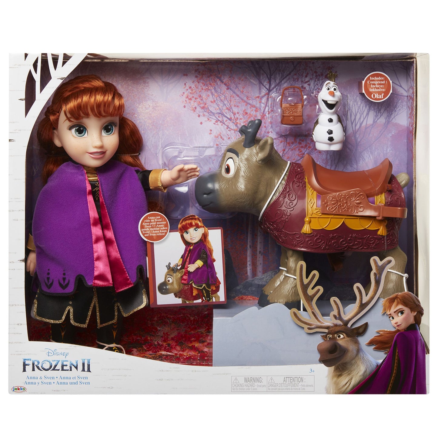 Frozen2 Anna Doll & Sven Travel Doll