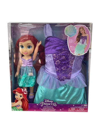 Disney Ariel Princess 13-Inch Doll with Child Size Dress Gift Set