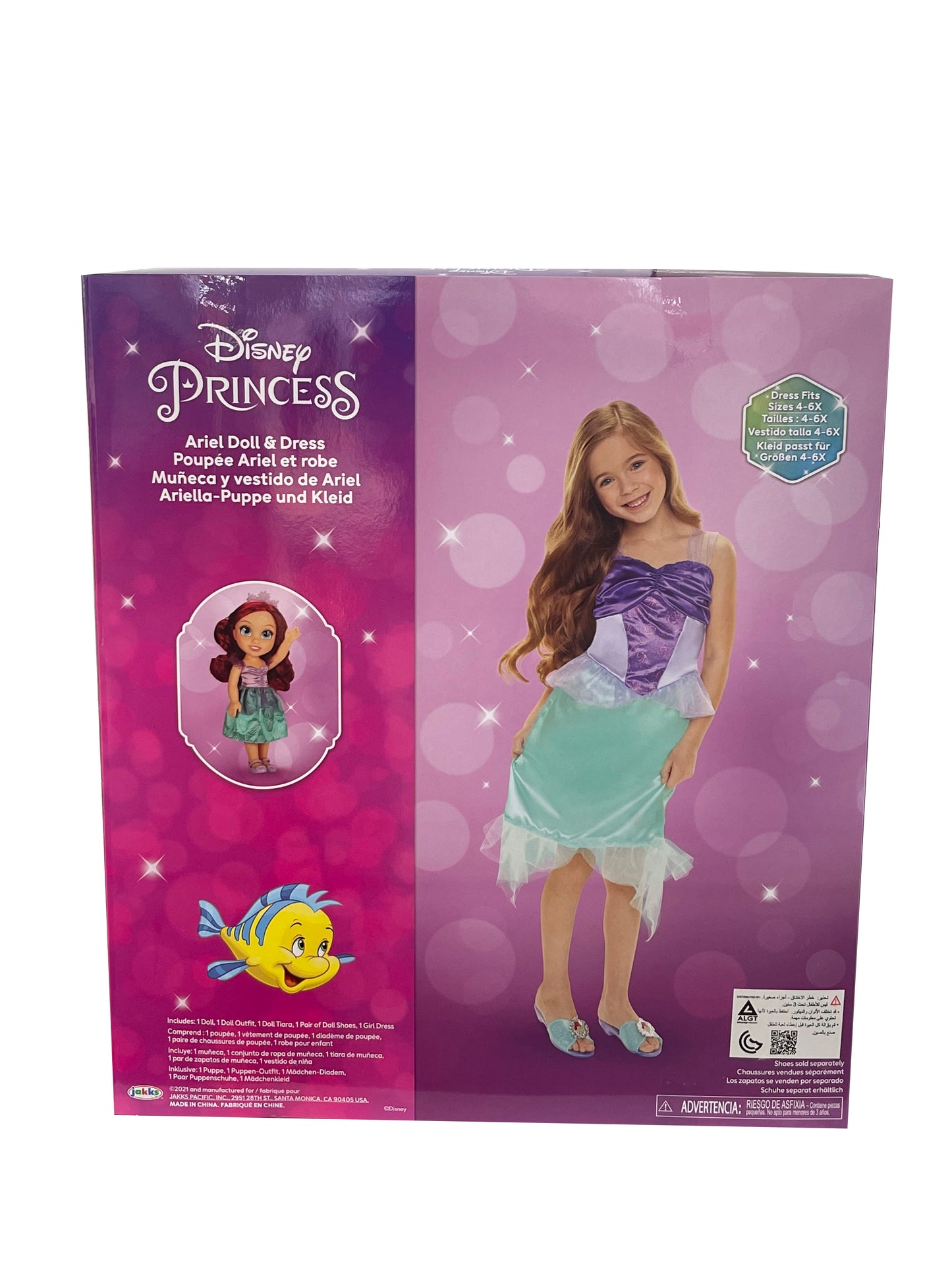 Disney Ariel Princess 13-Inch Doll with Child Size Dress Gift Set