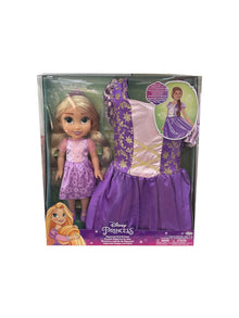 Disney Rapunzel Princess 13-Inch Doll with Child Size Dress Gift Set