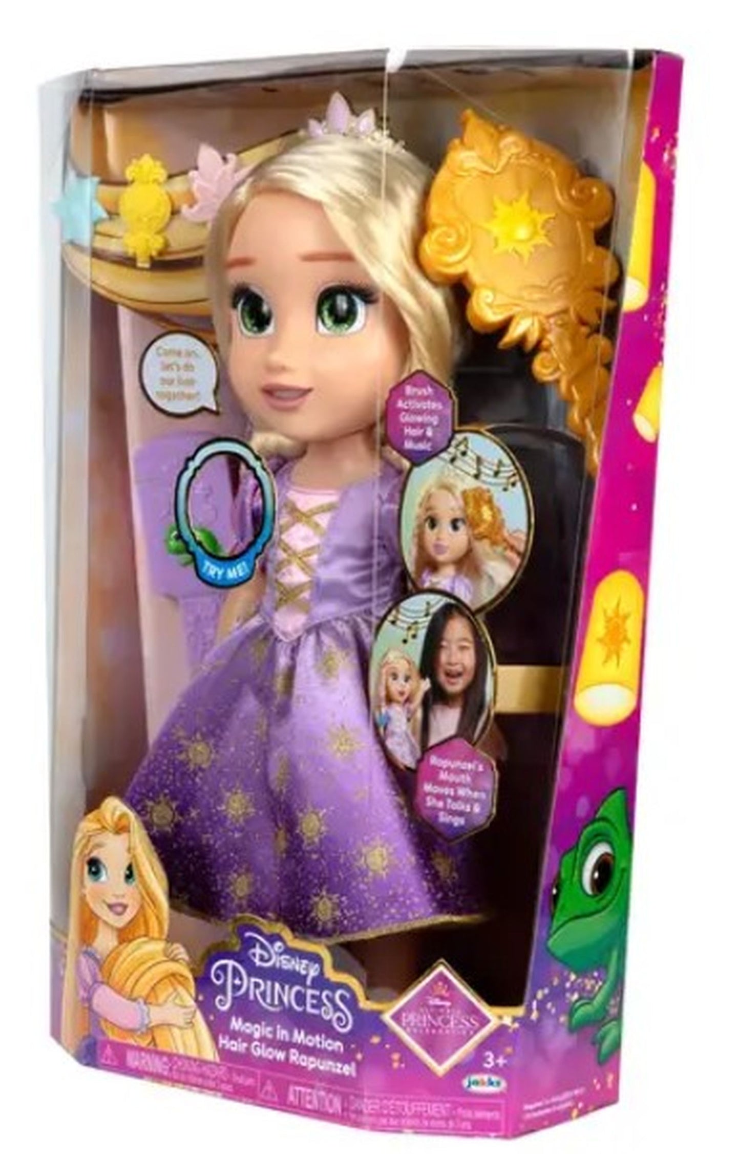 Disney Princess Rapunzel Hair Styling Animatronic 15-Inch Doll