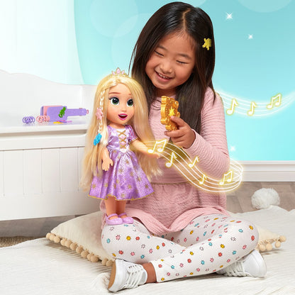 Disney Princess Rapunzel Hair Styling Animatronic 15-Inch Doll