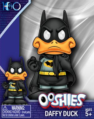 Warner Bros Mashup Ooshies Vinyl 4inch 3Asst, Daffy Duck Batman suit