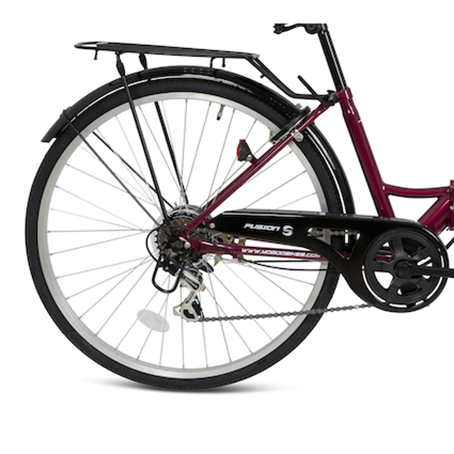 Fusion 26" Folding City Bike - Maroon