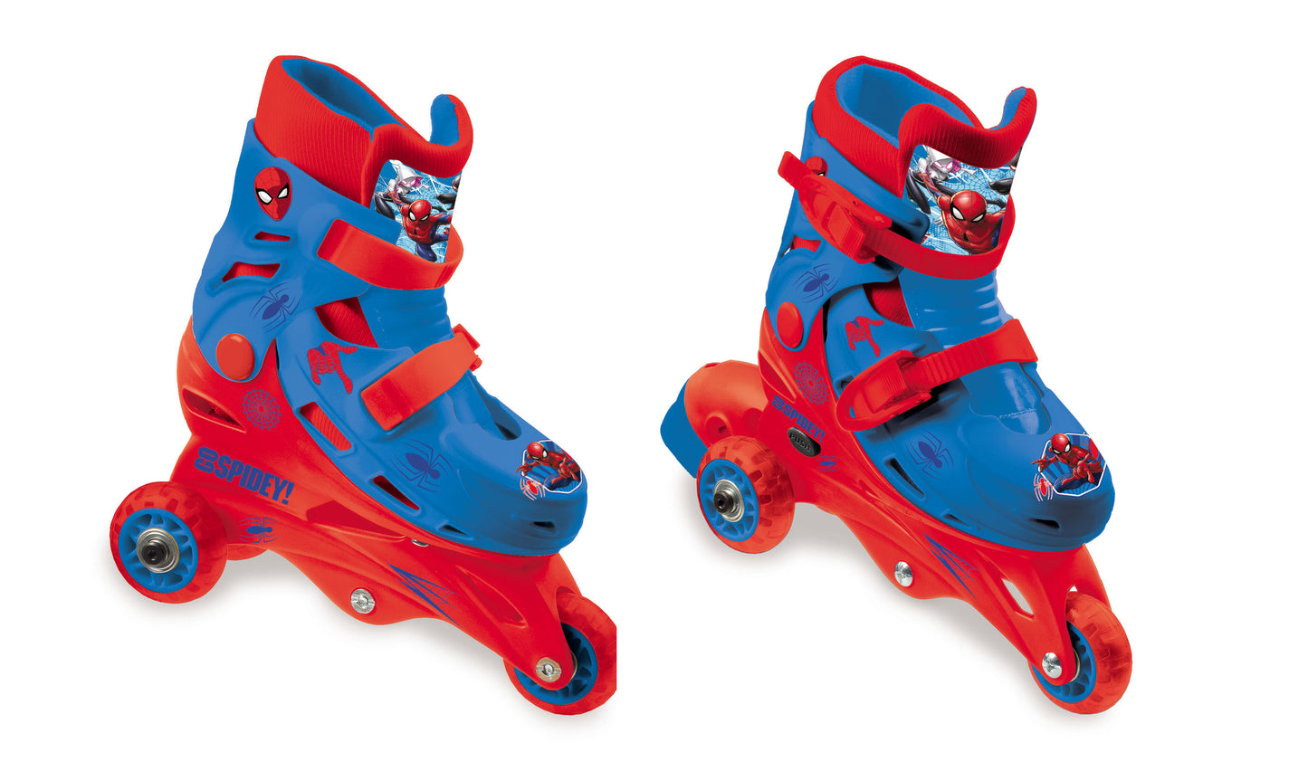 Mondo Roller Spiderman Tri Inline Skates Adjustable 29-32