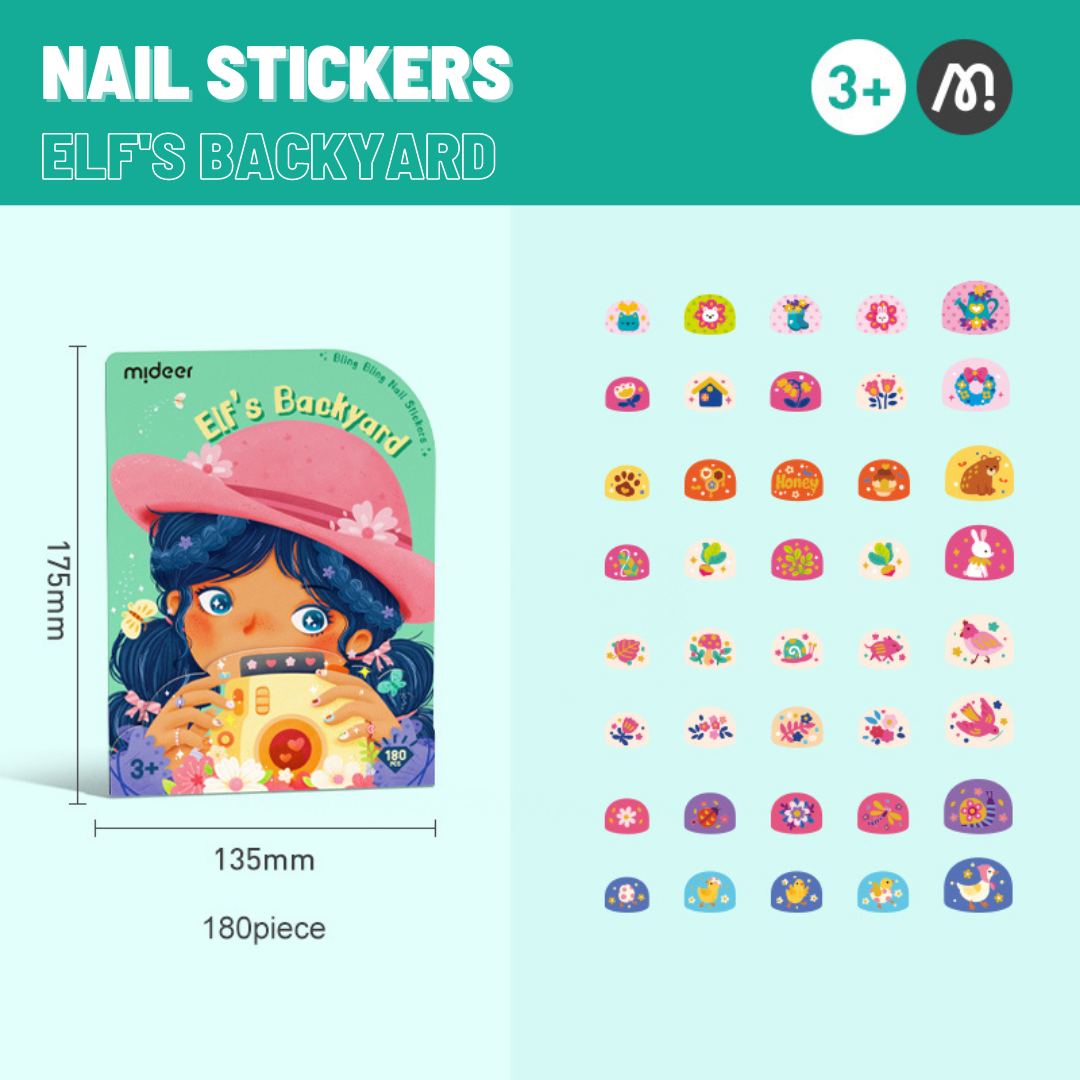 Bling Bling Nail Stickers - Elf's Backyard (180 pcs)