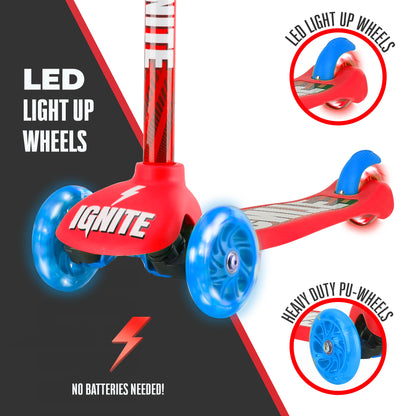 Ignite Glide Scooter 3-Wheeled Combo Pack Red