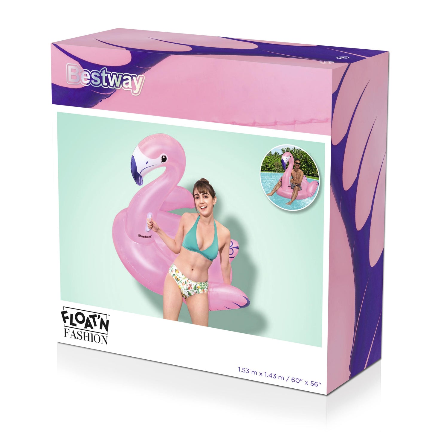 Bway Rider Luxury Flamingo 153X143Cm