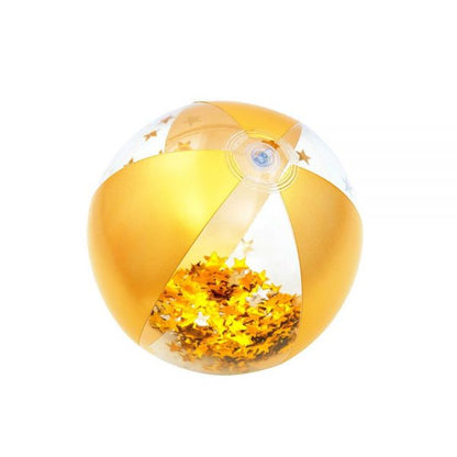 Bway Beach Ball Glitter Ast 41Cm