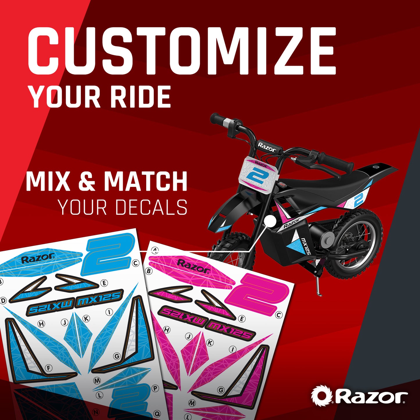 Razor Motorbike D.Rocket Mx125 W/Decal