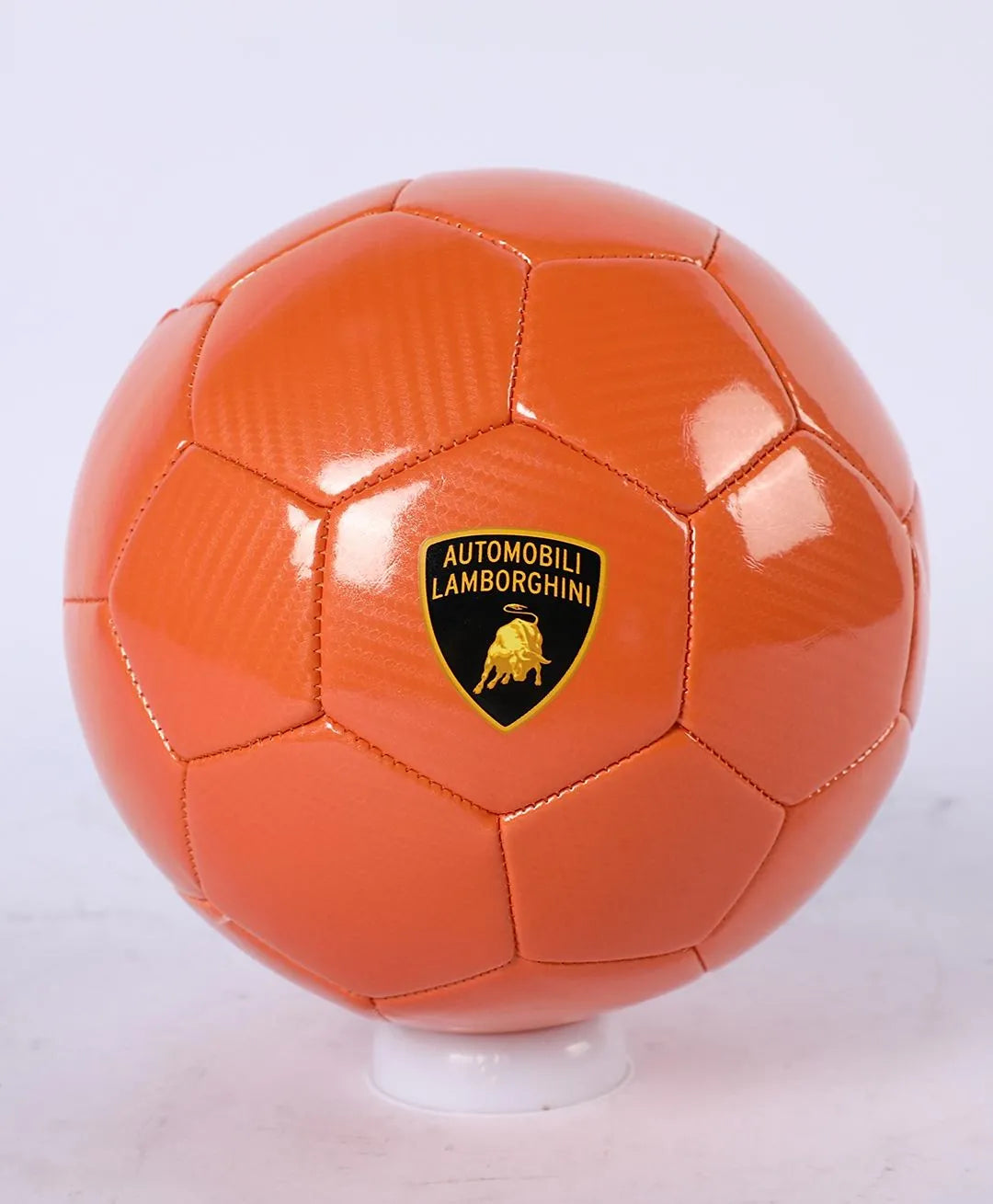 LAMBORGHINI #5 MACHINE-SWING PU CARBON FIBER SOCCER BALL-ORANGE