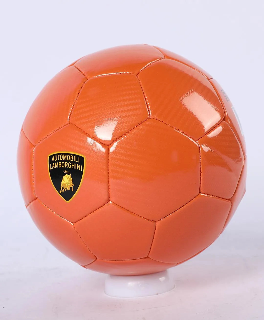 LAMBORGHINI #5 MACHINE-SWING PU CARBON FIBER SOCCER BALL-ORANGE