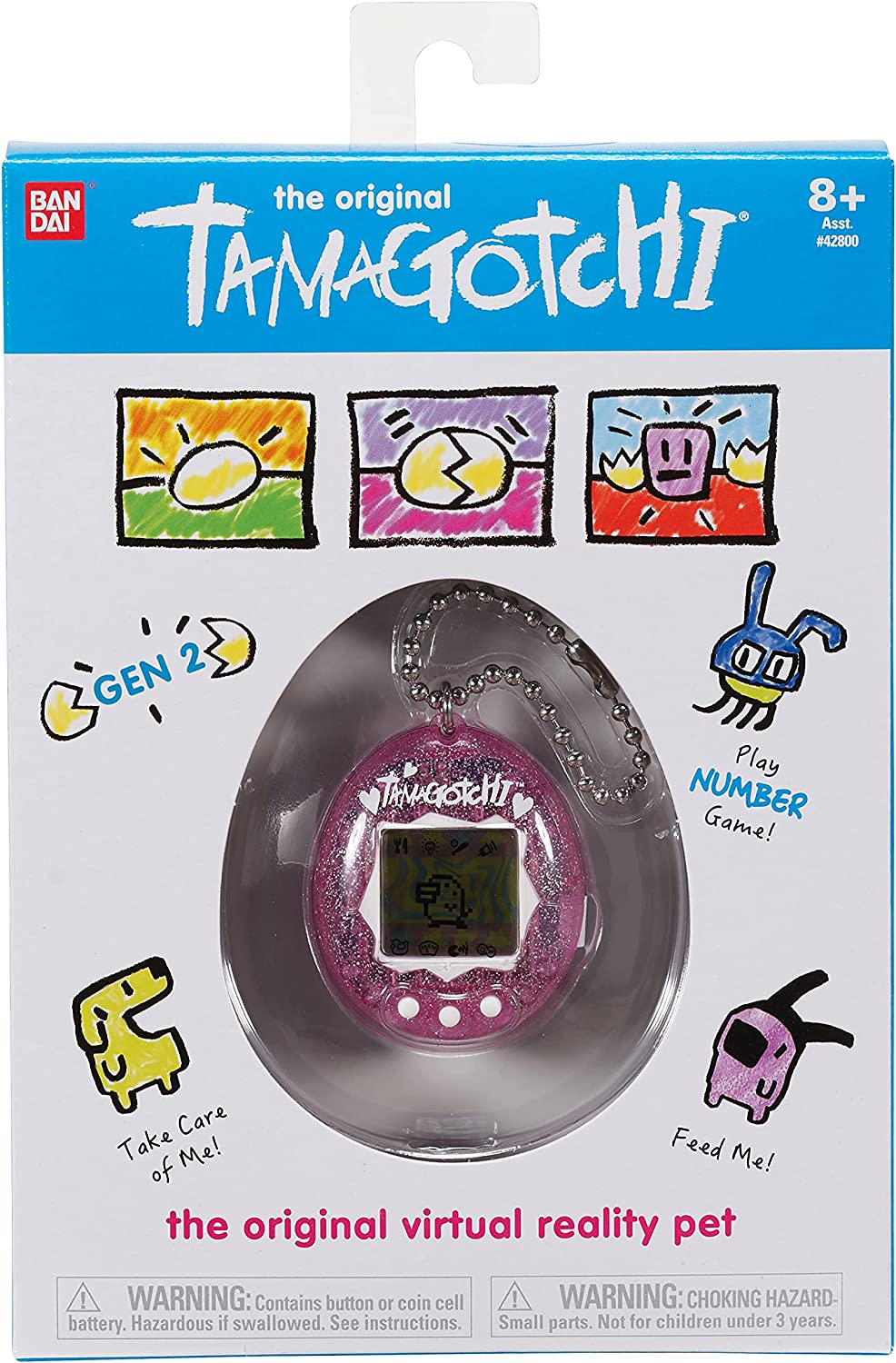 Tamagotchi Origi. Pink Glitter B/O