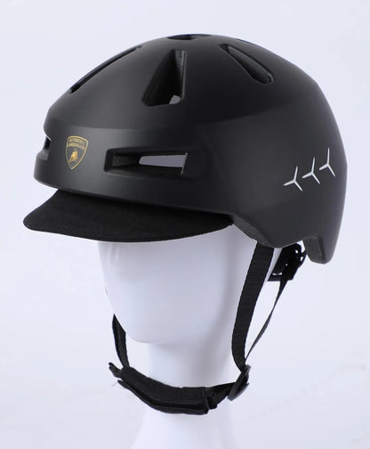 LAMBORGHINI HELMET WITH ADJUSTOR W GIFT BOX-BLACK