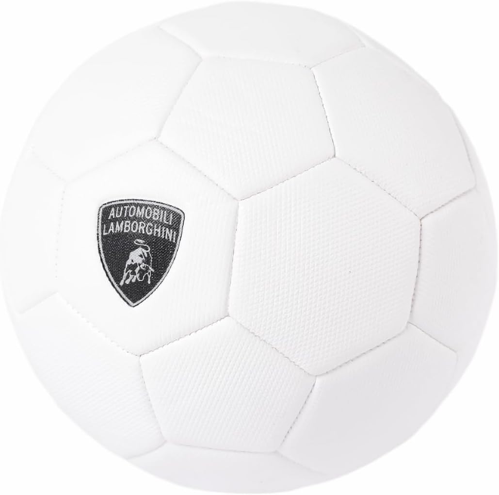 LAMBORGHINI-5 PVC SOCCER BALL-WHITE (Size 5)