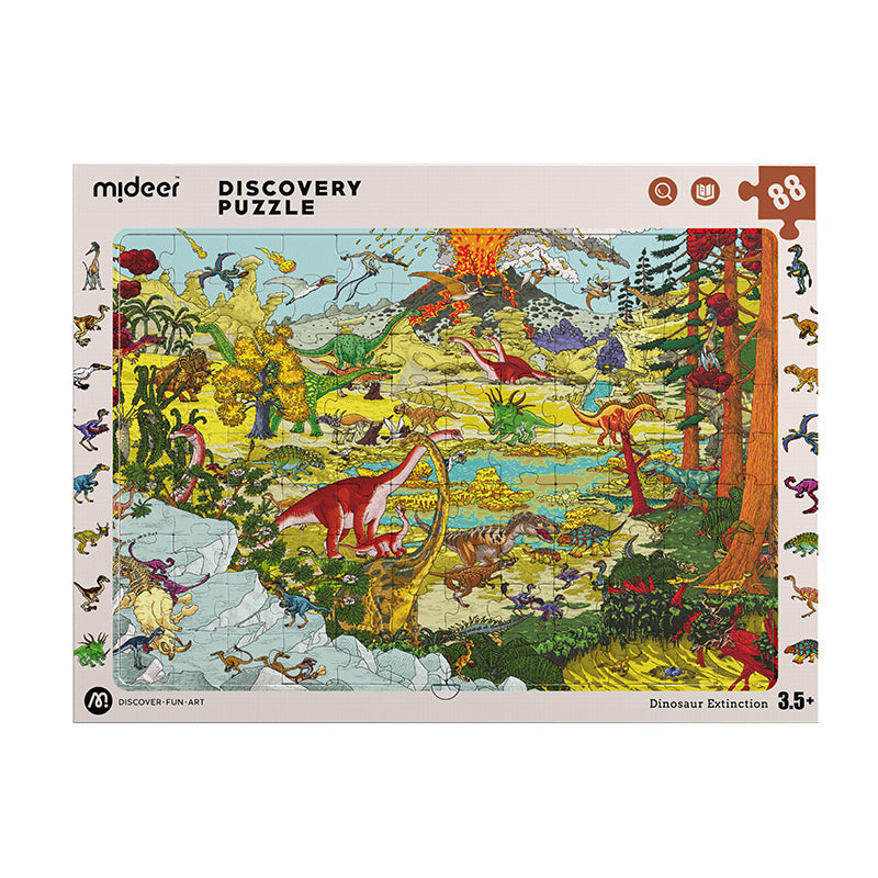 Observation Puzzle - Dinosaur World - 88 pcs