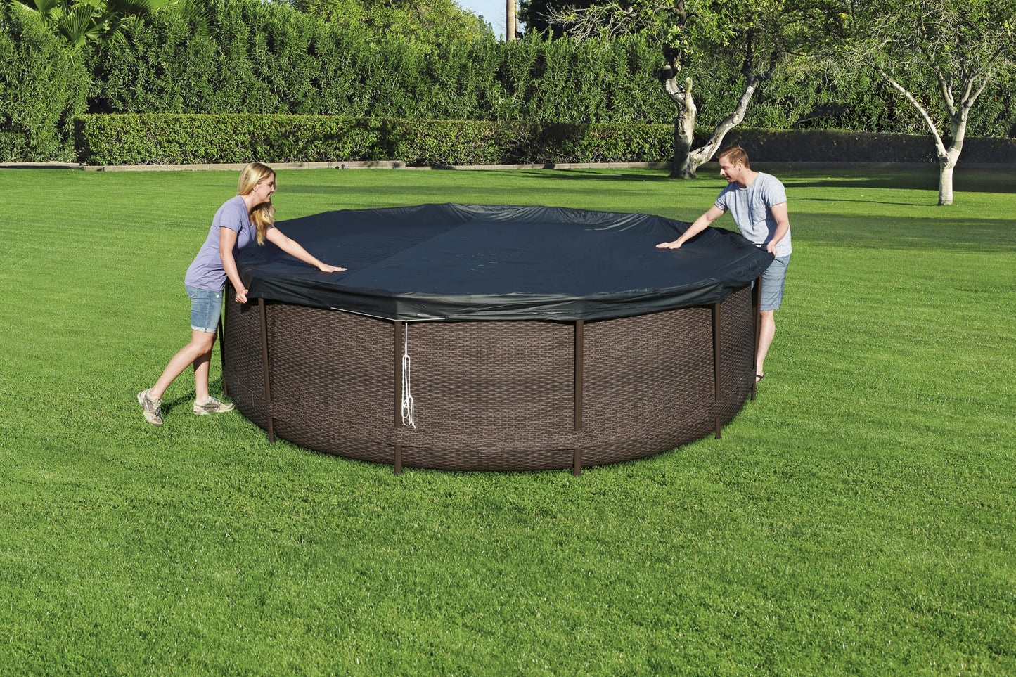 Bway Pool Cover Steel 3.66M