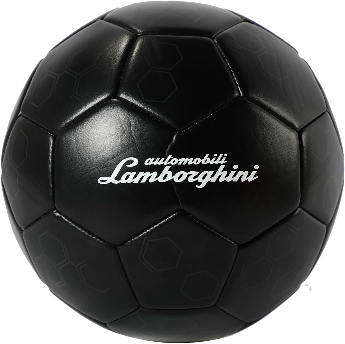 LAMBORGHINI #2 MACHINE SEWING PVC SOCCER BALL - BLACK