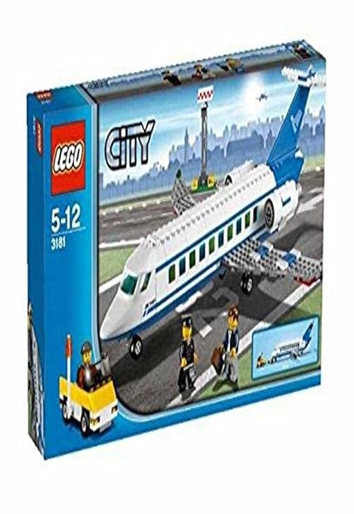 LEGO 3181 Passenger Plane, 309 Pieces, Multicolor