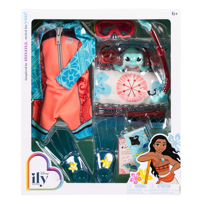 Disney ILY Moana Inspired Deluxe Accessory Pack Snorkel Set