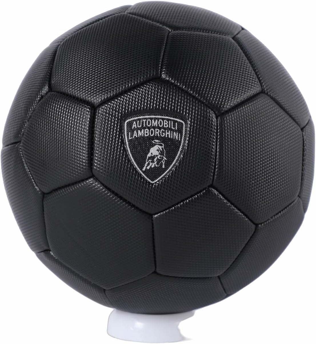 LAMBORGHINI #3 MACHINE SEWING PVC SOCCER BALL - BLACK (Size 3)