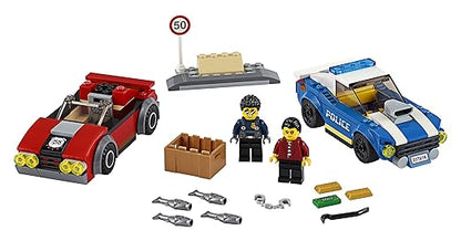 LEGO 60242 City Police Highway Arrest with 2 Car Toys, Adventure Chase Building Set for Kids 5+ Year Old, Multicolor