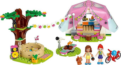 LEGO 41392 Friends Nature Glamping Outdoor Adventure Playset with Tent&Olivia&Mia Mini Dolls,Multicolor, 241 Pcs