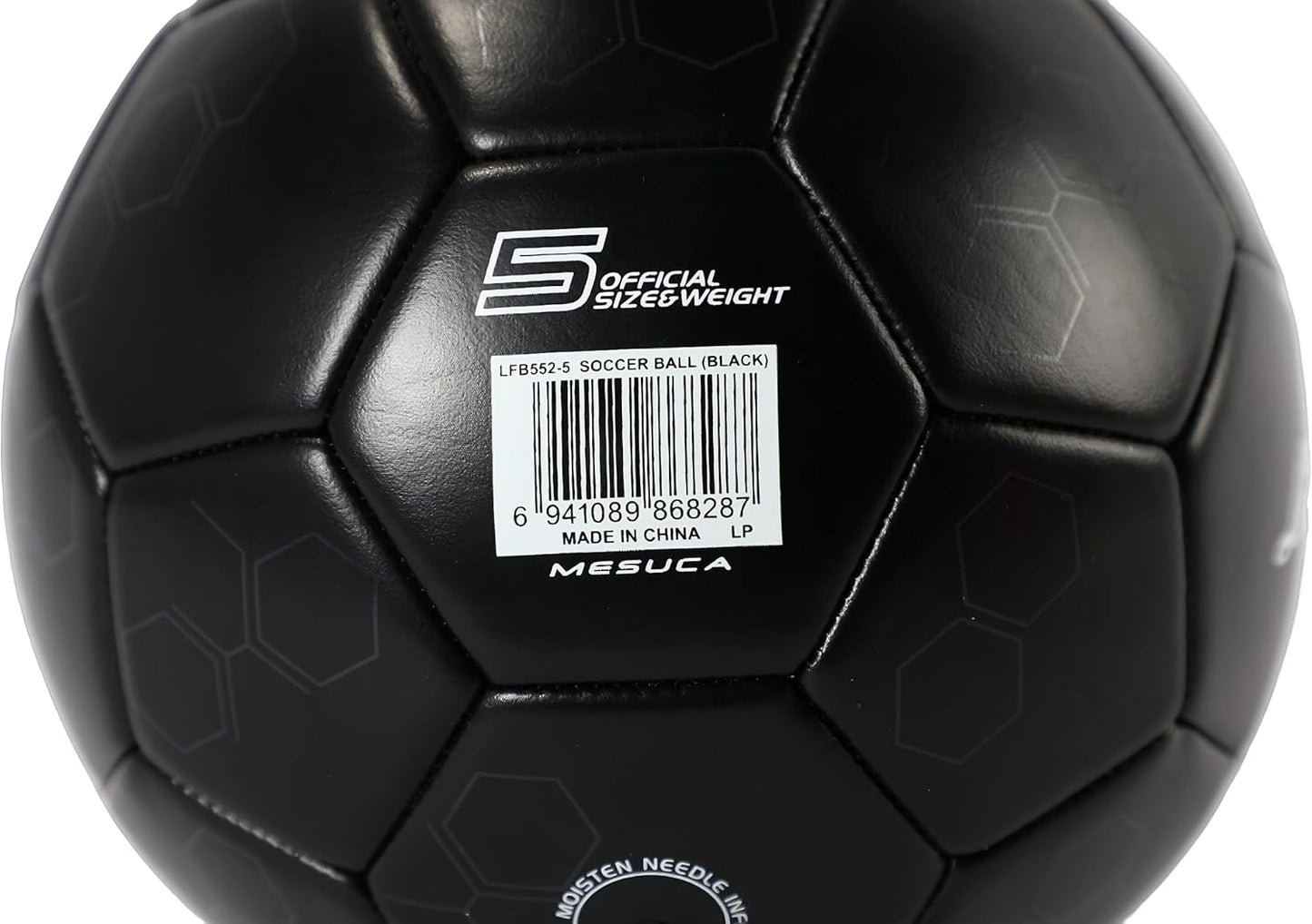 LAMBORGHINI #2 MACHINE SEWING PVC SOCCER BALL - BLACK