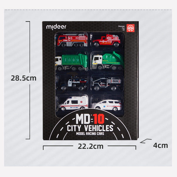 Alloy City Vehicles Collection - 10pcs