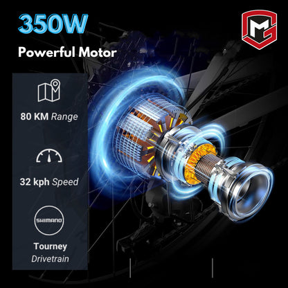 دراجة E6000 E-Mountain - مقاس 27.5 بوصة - أزرق