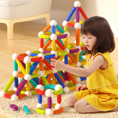 Rainbow Magnetic Sticks - 60pcs