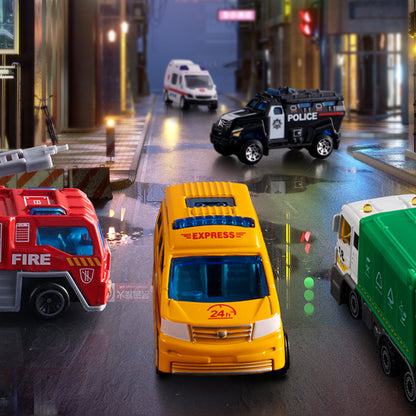 Alloy City Vehicles Collection - 10pcs