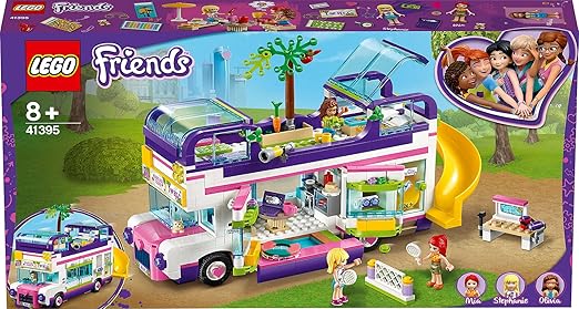 LEGO Friends Friendship Bus 41395,8+ year- Multicolor, 778 Pcs