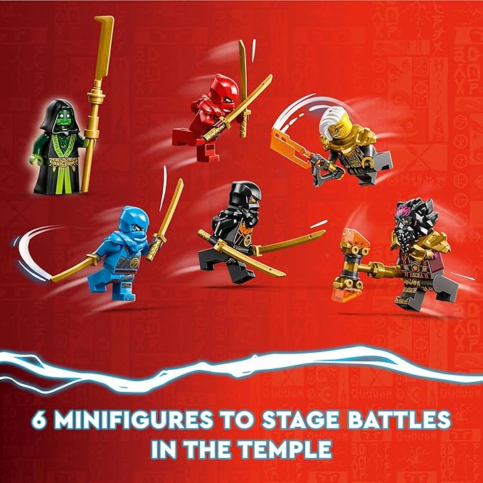 LEGO NINJAGO Temple of The Dragon Energy Cores 71795 Building Toy Set (1,029 Pcs),Multicolor