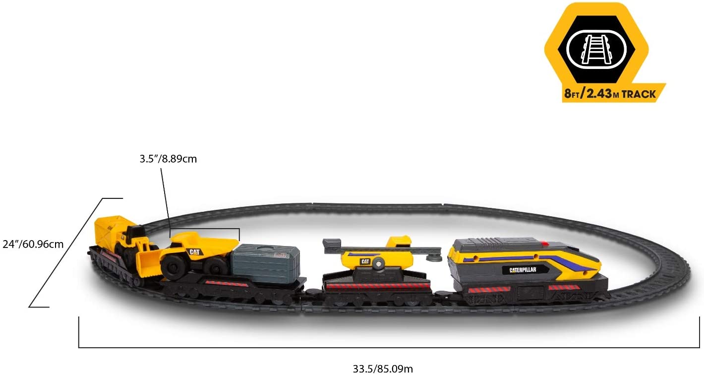 Cat Little Machne Power Truck Train Set