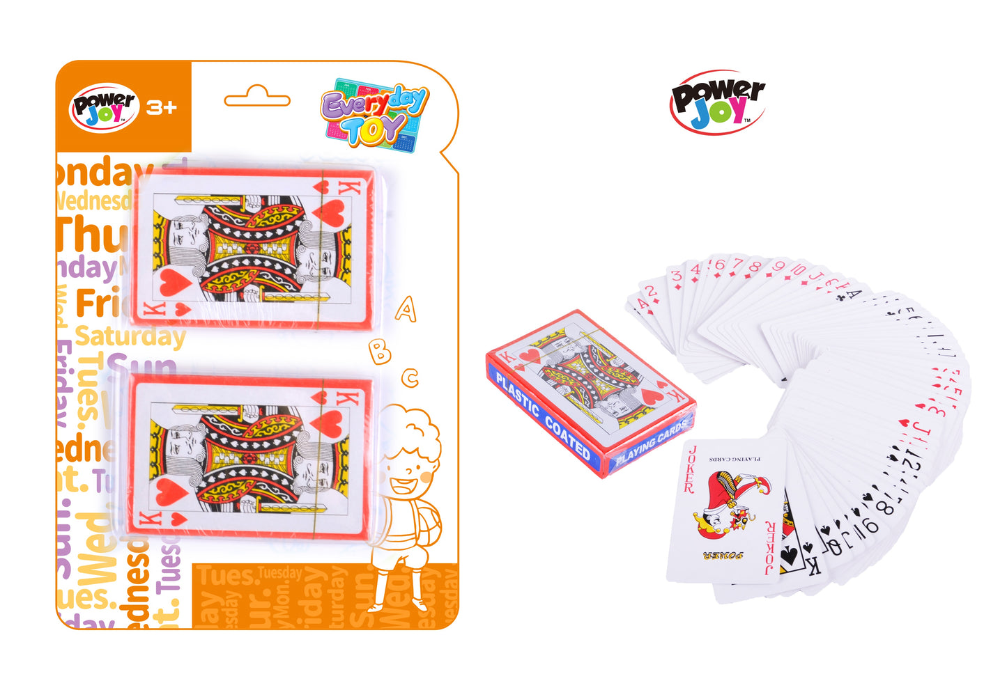 Power Joy Everyday Toy Playing Cards 54 2Decks