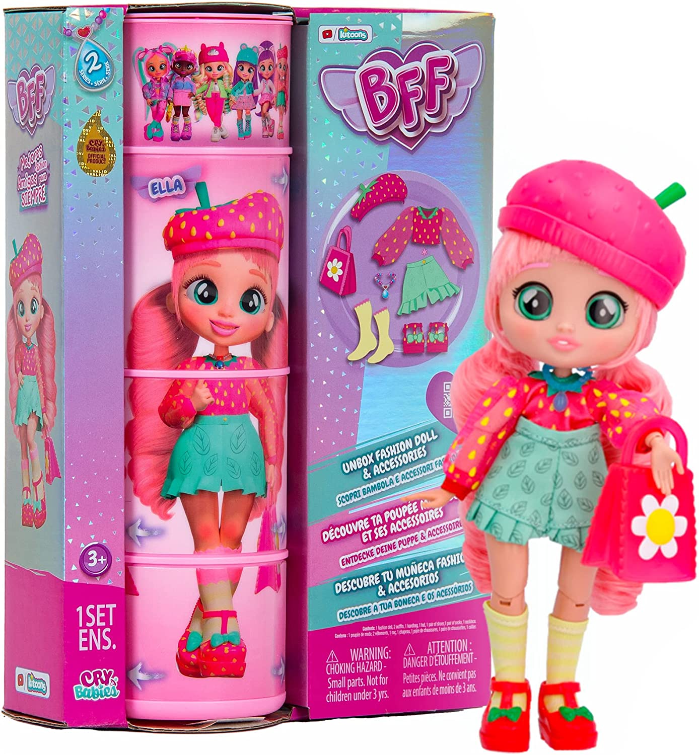 Cry Babies BFF Doll Ella 8Inch