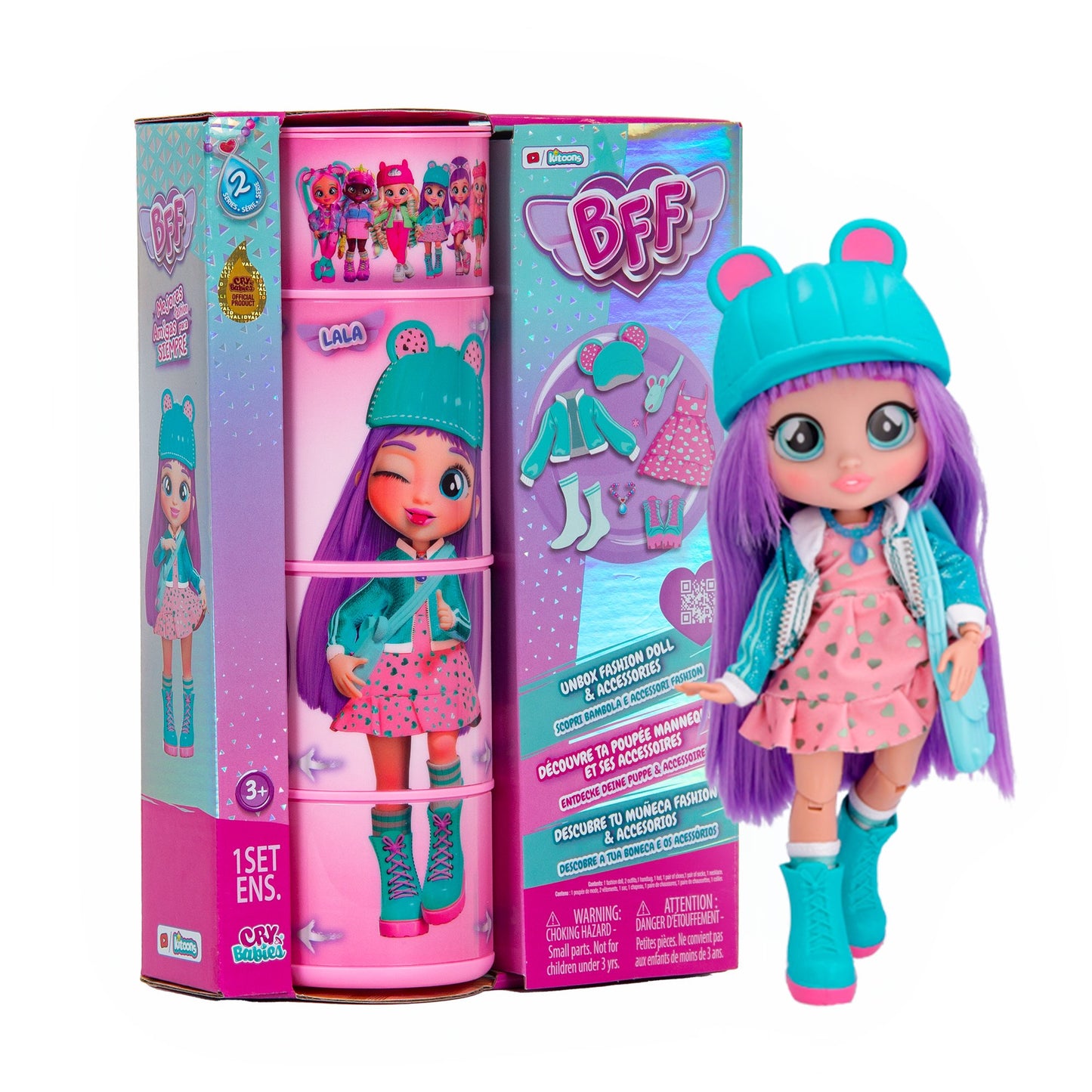 Cry Babies BFF Doll Lala 8Inch