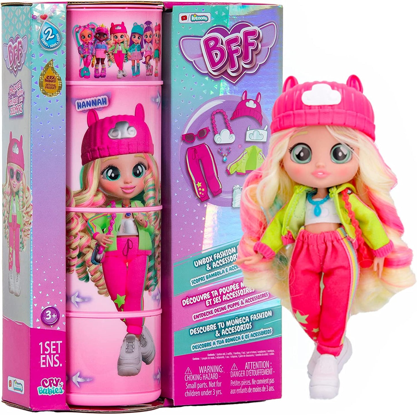 Cry Babies BFF Doll Hanna 8Inch